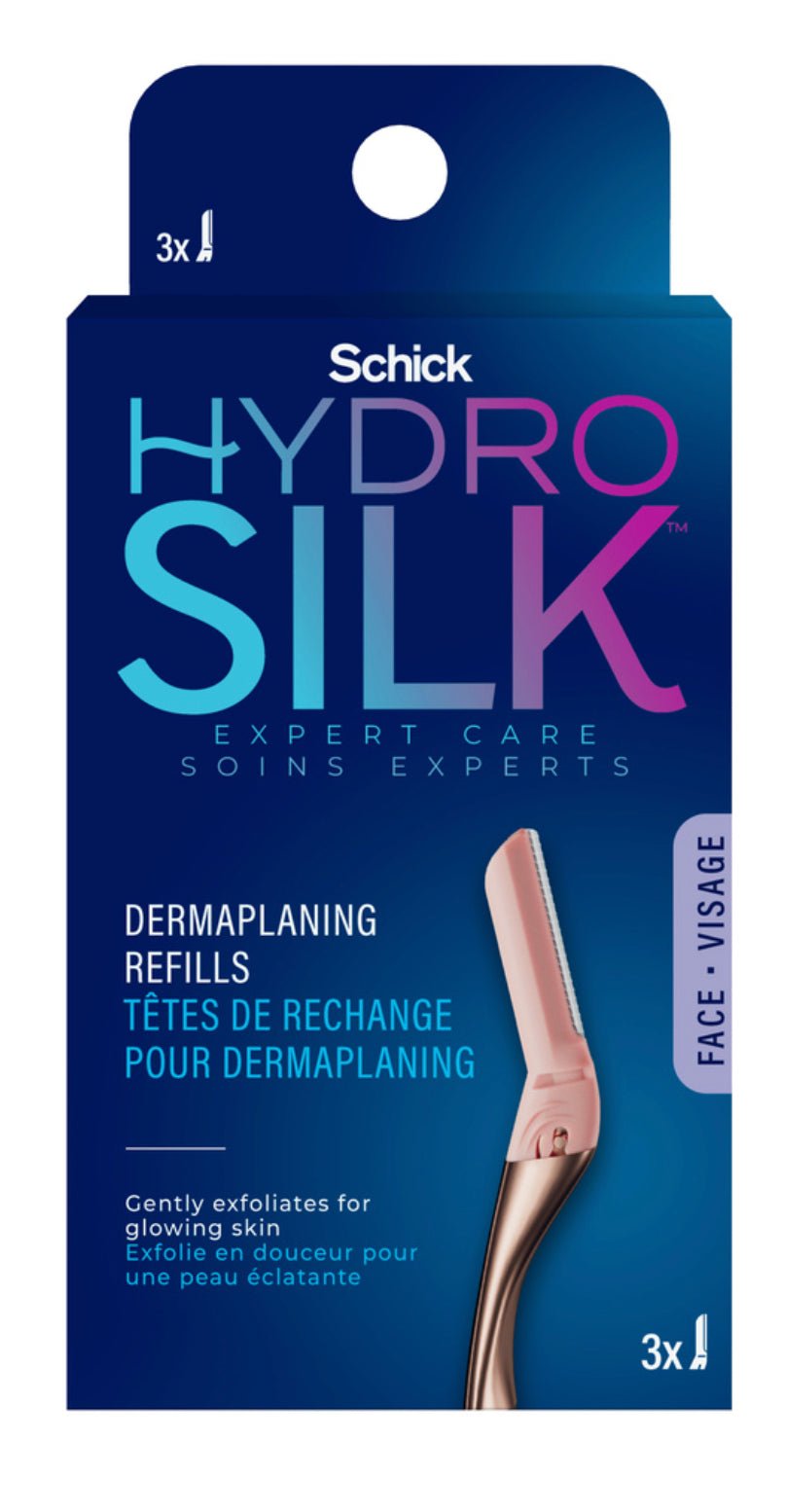 SCHICK HYDRO SILK DERMAPLANING REFILLS 3count - VIP Extensions