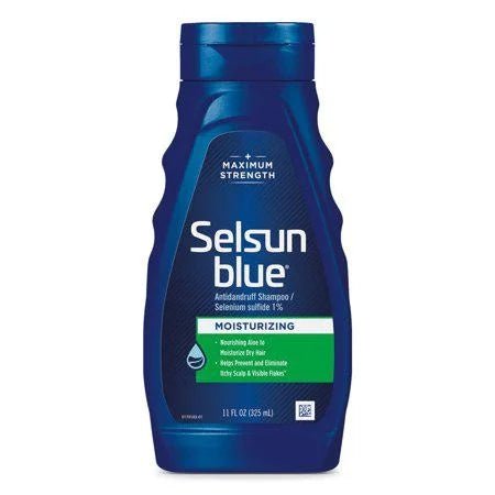 Selsun Blue Maximum Strength Moisturizing Anti - Dandruff Shampoo For Itchy 11oz - VIP Extensions