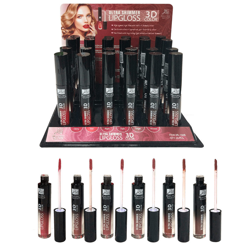 Ultra Shimmer 3D Lipgloss ML - 166B (MALIBU GLITZ) - VIP Extensions