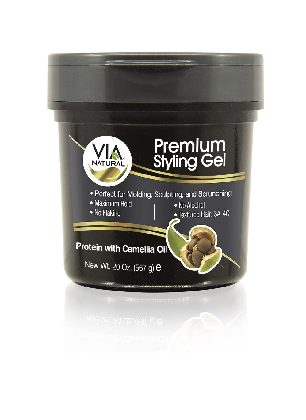 VIA Natural Premium GEL 20oz - Protein With Camellua Oil - VIP Extensions