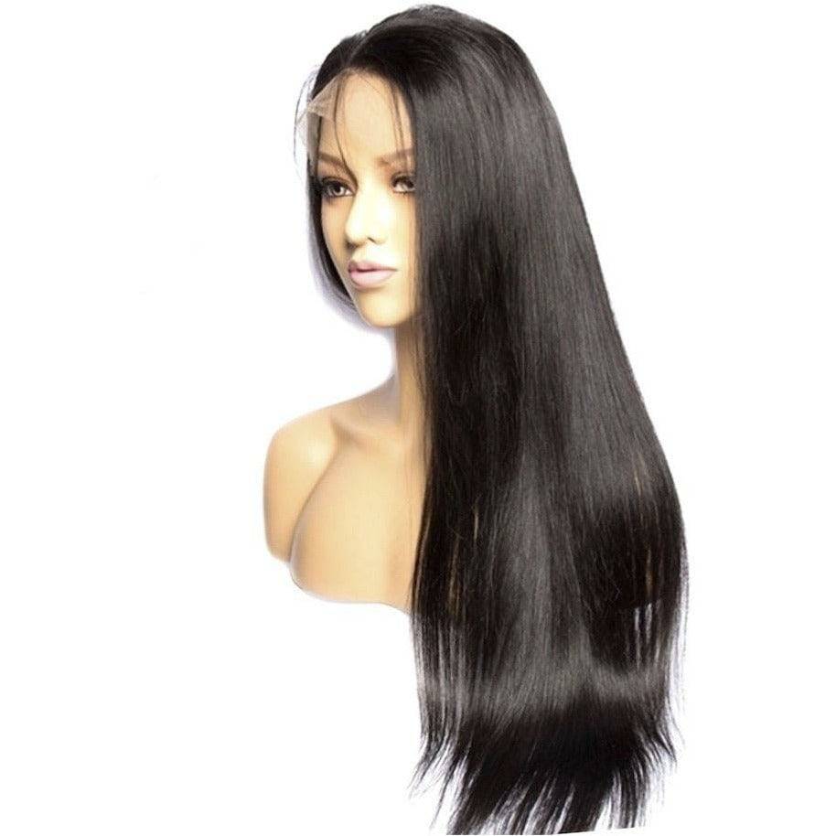 VIP - Lace Front Wig - 100% Human Hair Natural Black (180 density) Straight - VIP Extensions