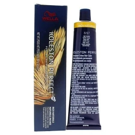 Wella Koleston Perfect Permanent Crème Hair Color 8/97 Light Blonde - VIP Extensions