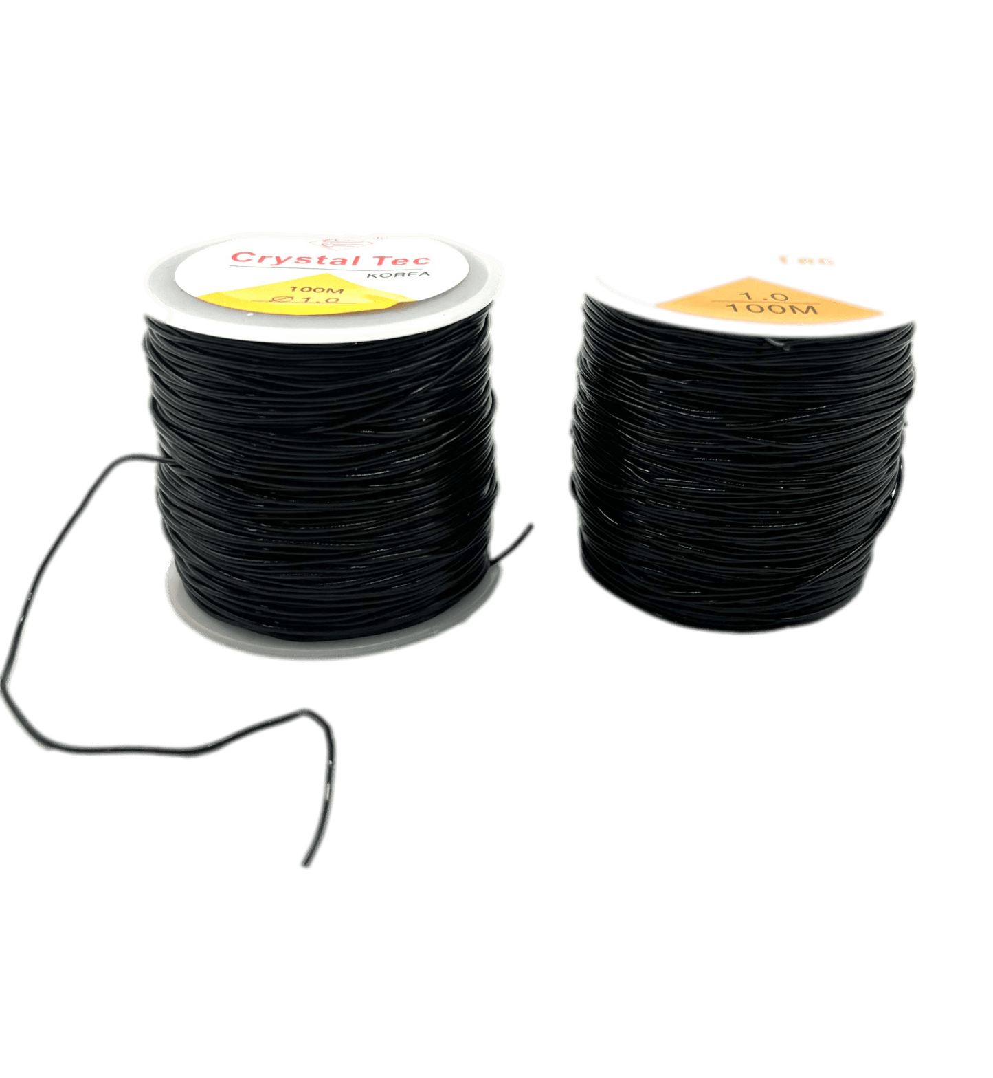 Elastic Thread Black - 100 meters - VIP Extensions