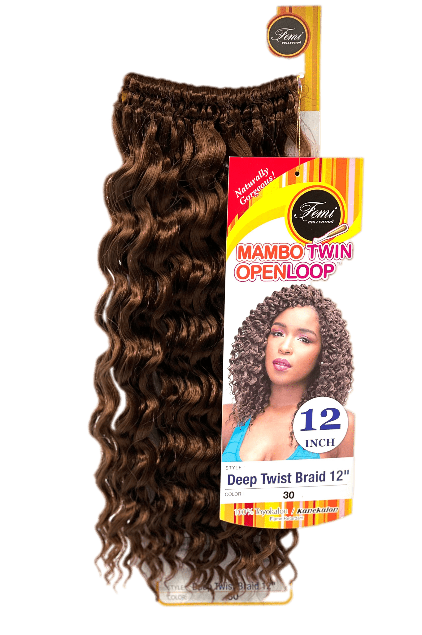 FEMI Collection Mambo Twin Open Loop Deep Twist Braid 12'' - VIP Extensions