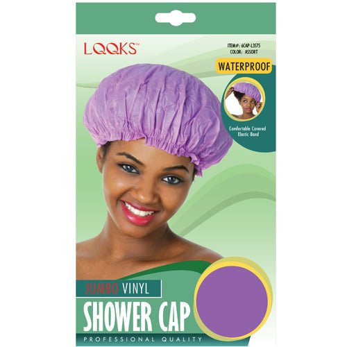 LQQKS Jumbo Vinyl Shower cap - VIP Extensions