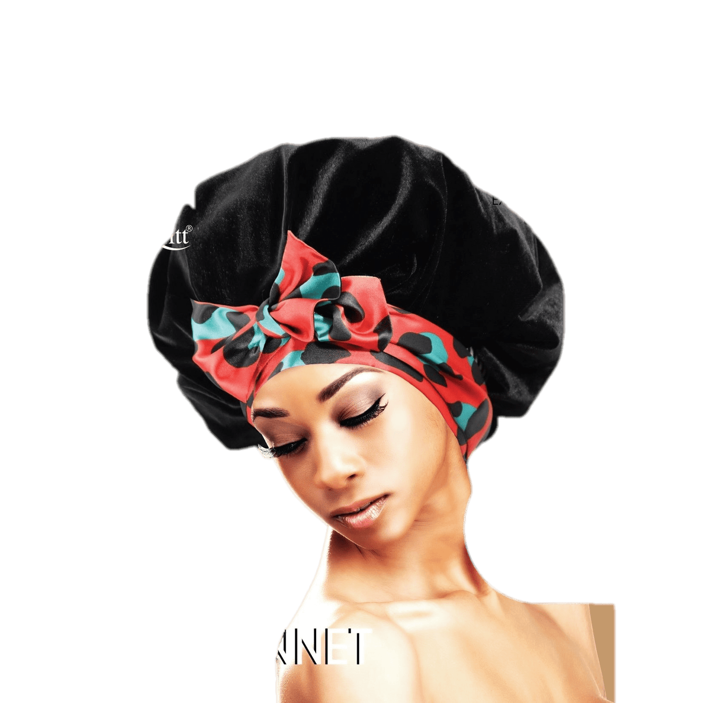 Lux by Qfitt Velvet Tie Bonnet (L - XL) - VIP Extensions