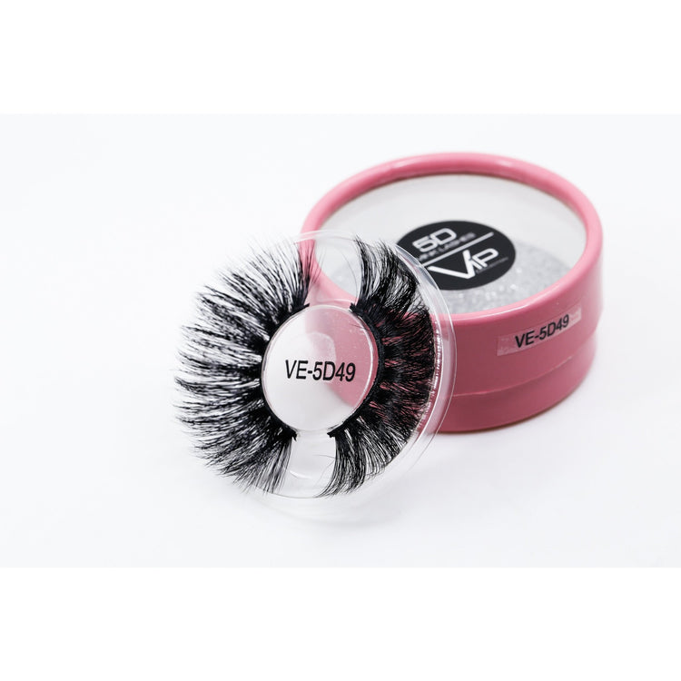 5D Mink Strip Lashes Pink Box - VIP Extensions