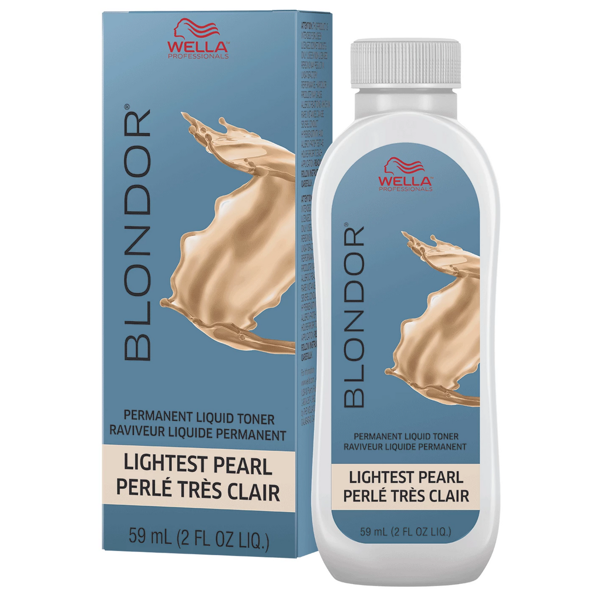 Wella Blondor Permanent Liquid Hair Toner, 2 oz - /16 Lightest Pearl