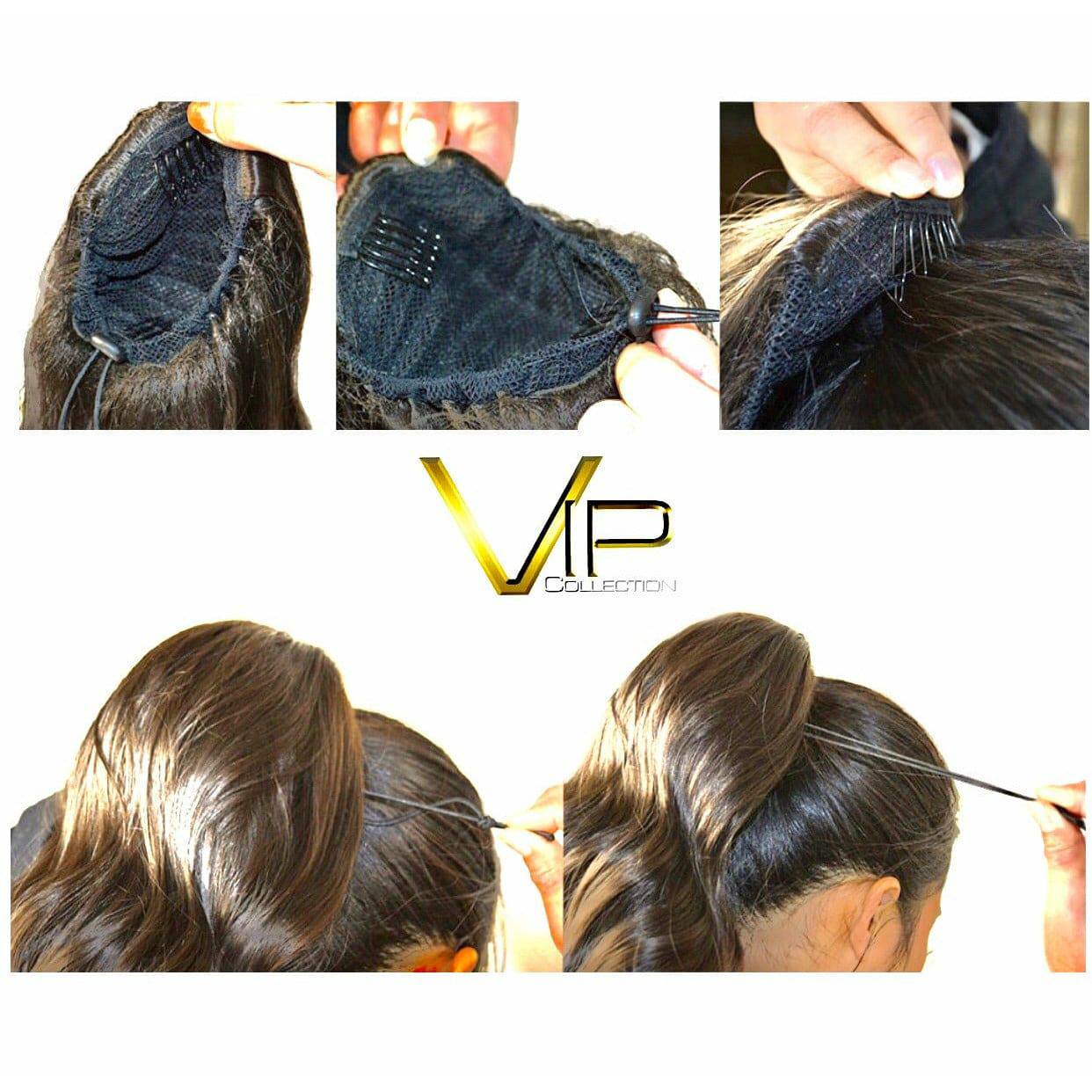 VIP Synthetic Claw Clip Ponytail - Sapphire - VIP Extensions