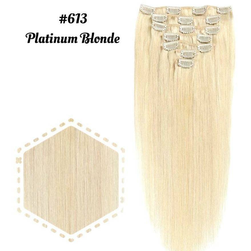 VIP Clip in Hair  Extensions / Silky Straight - 24" ClipeX System - VIP Extensions