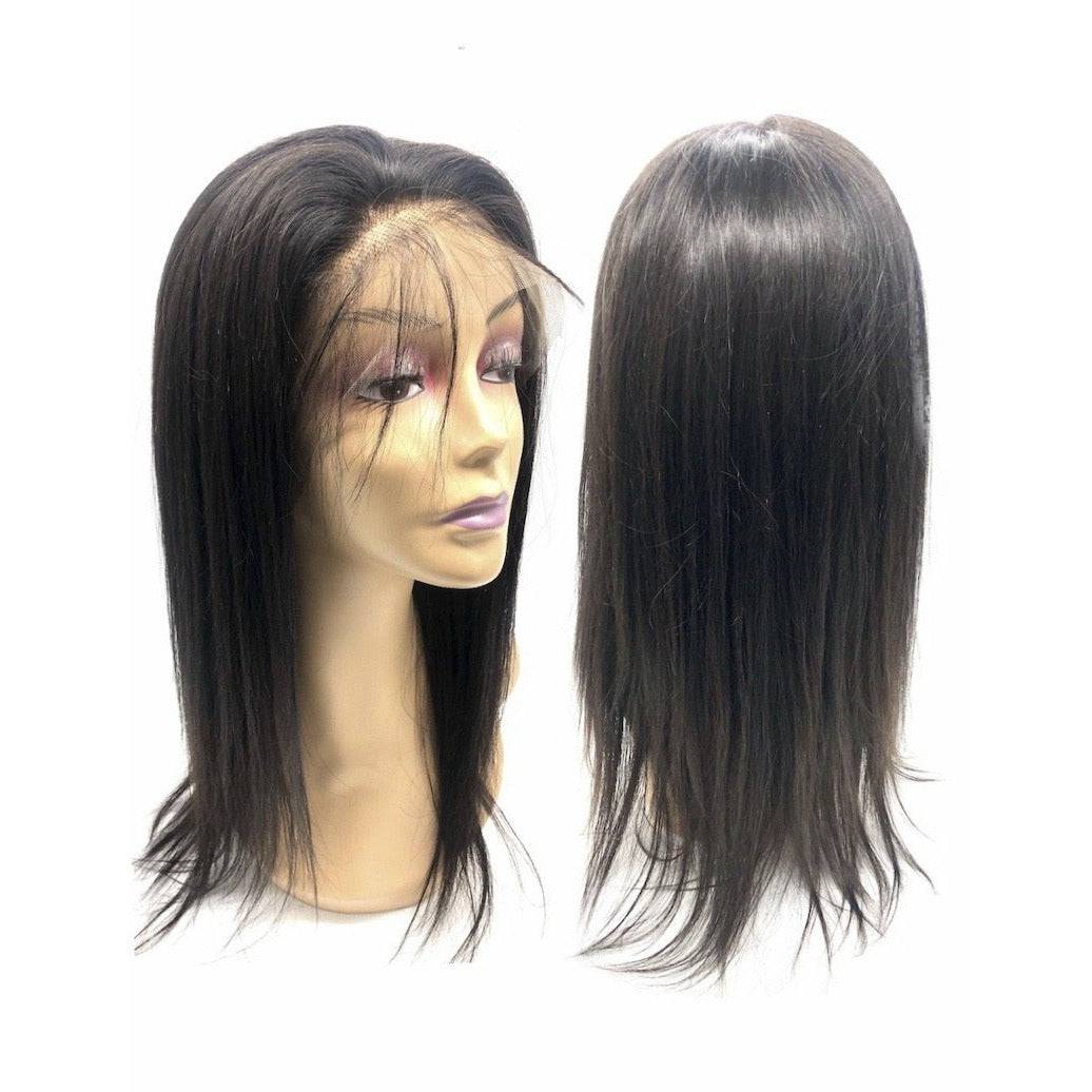 VIP -Lace Front Wig - 100% Human Hair Natural Black (180 density) Straight - VIP Extensions