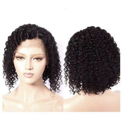 VIP - Full Lace Wig - 100% Human Hair Natural Black (180 density)Jerry curl - VIP Extensions