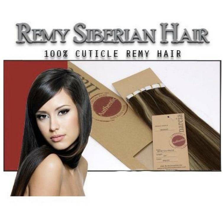 Narcia Remy Siberian - Tape - 18" ( 40 pieces) - VIP Extensions
