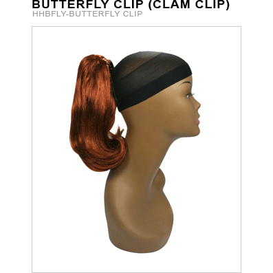 Unique's Human Hair Butterfly Clip - VIP Extensions