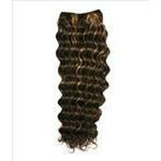 Beauty Tress Collection New Deep Wave 18 inch blended hair weft, colour L30 Light Auburn, single bundle