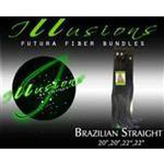 Illusions Brazilian Straight Bundle with Closure (4 pieces) - VIP Extensions