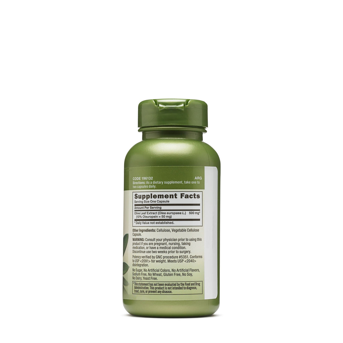 GNC Herbal Plus Olive Leaf 500 mg - product