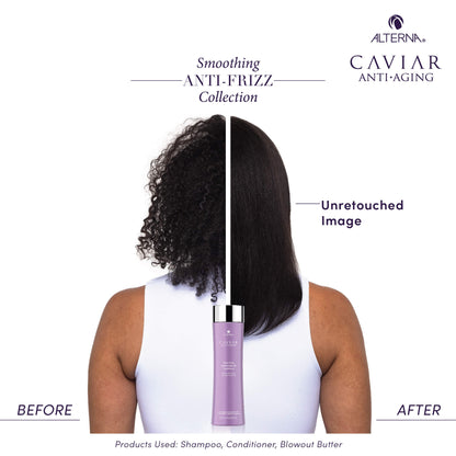 Alterna Caviar Anti-Frizz Conditioner before and after