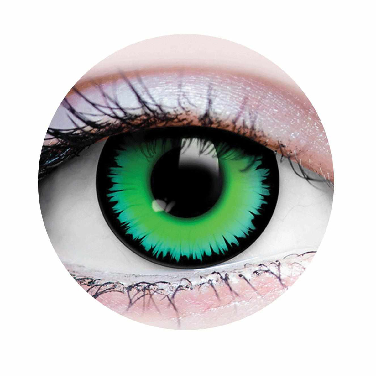 Primal Werewolf I - Green Halloween costume contact lenses