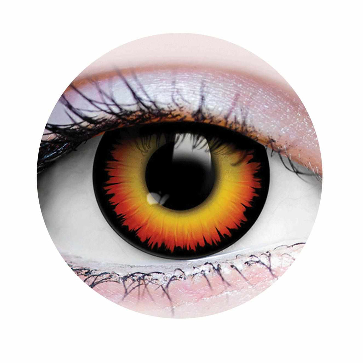 Primal Werewolf II - Orange Halloween costume contact lenses