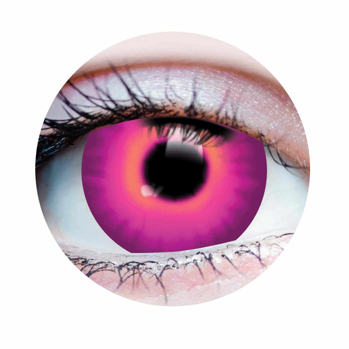 Primal Jinx - Pink Halloween costume contact lenses