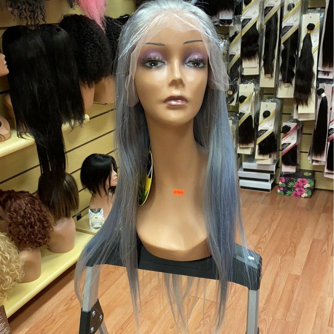 Rio Straight Silver Front Lace Wig 24" - VIP Extensions