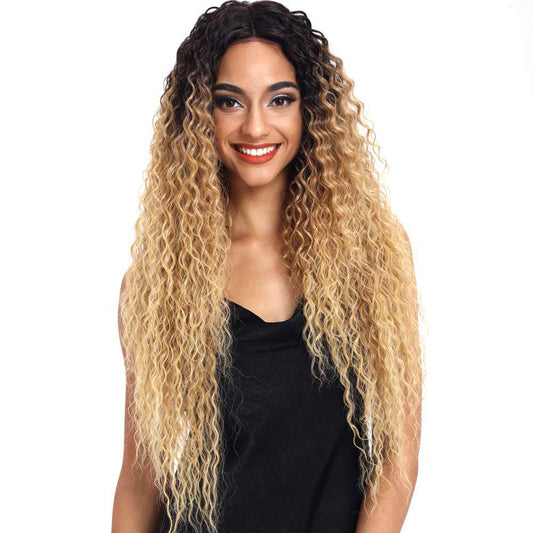 Lace front curly wig Ombre Blonde 28'' - VIP Extensions
