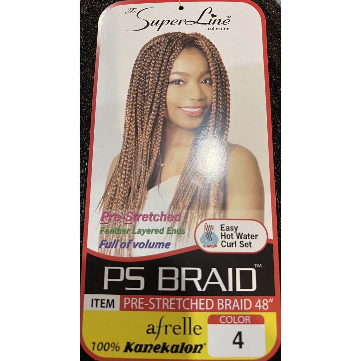 Superline Synthetic Afrelle 100% Kanekalon Pre-Stretched Jumbo Braid 48" - VIP Extensions