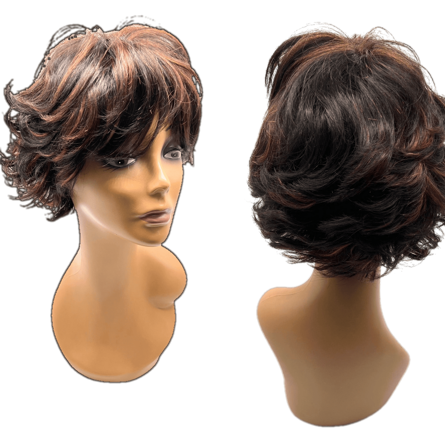 Unique's 100% Human Hair Full Wig / Style "V" - VIP Extensions