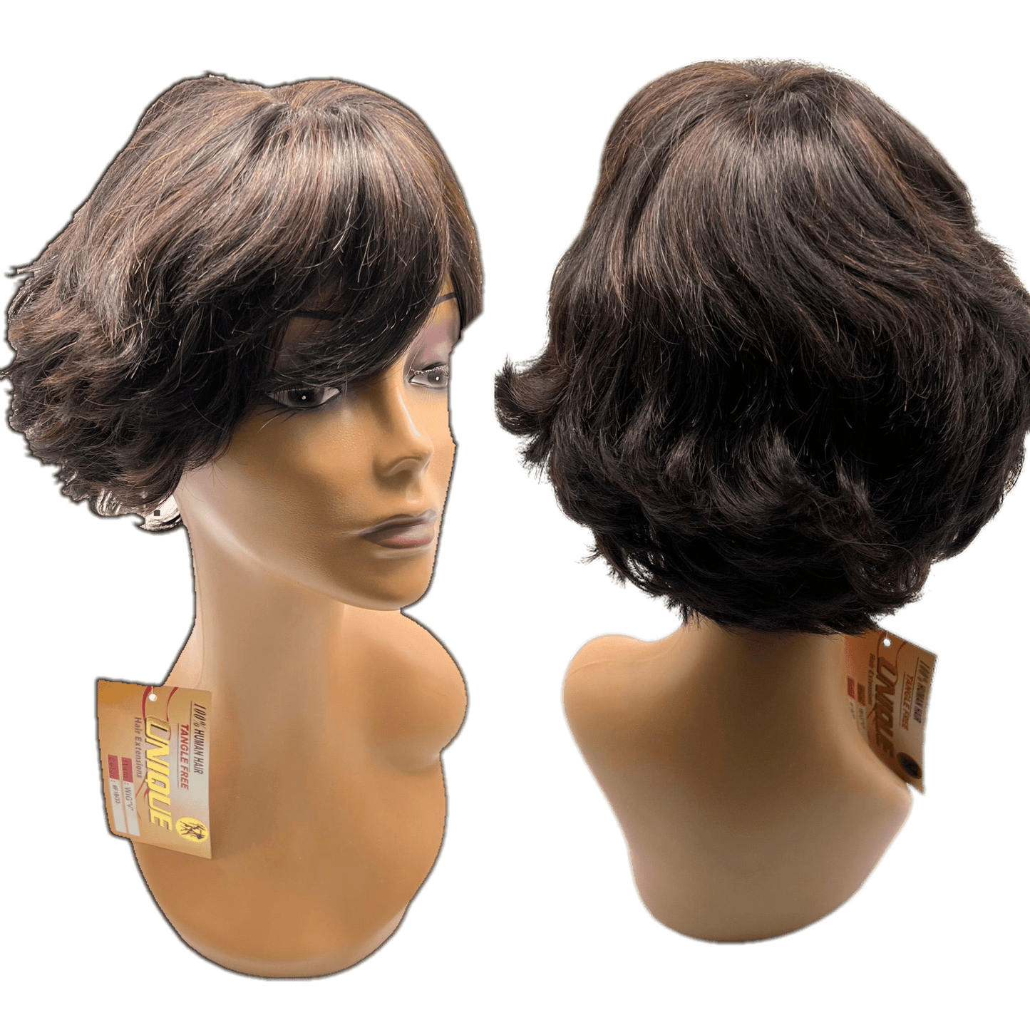 Unique's 100% Human Hair Full Wig / Style "V" - VIP Extensions