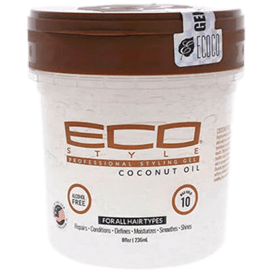 ECOSTYLE STYLING GEL COCONUT 8 OZ - VIP Extensions
