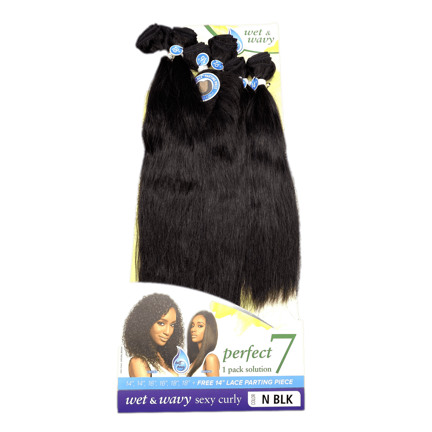 Outre Simply Perfect 7 100% Brazilian Unprocessed Human Hair Bundle(14''16''18'') - VIP Extensions