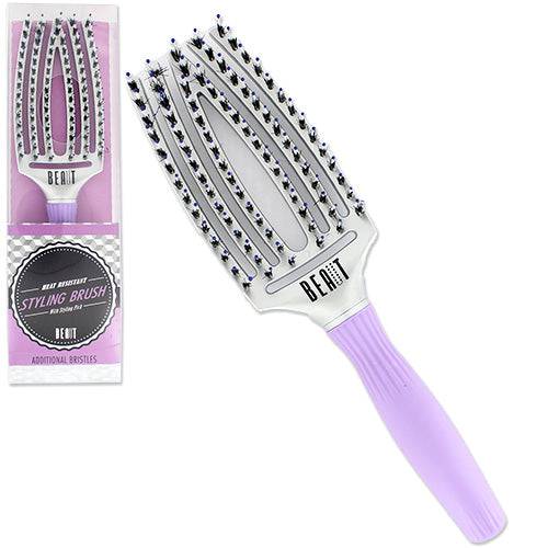 BEAUT Heat Resistant Stylilng Brush w/styling Pick - VIP Extensions