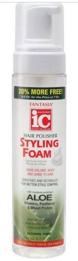 Fantasia IC Hair Polisher Styling Foam Aloe 8.5 oz - VIP Extensions