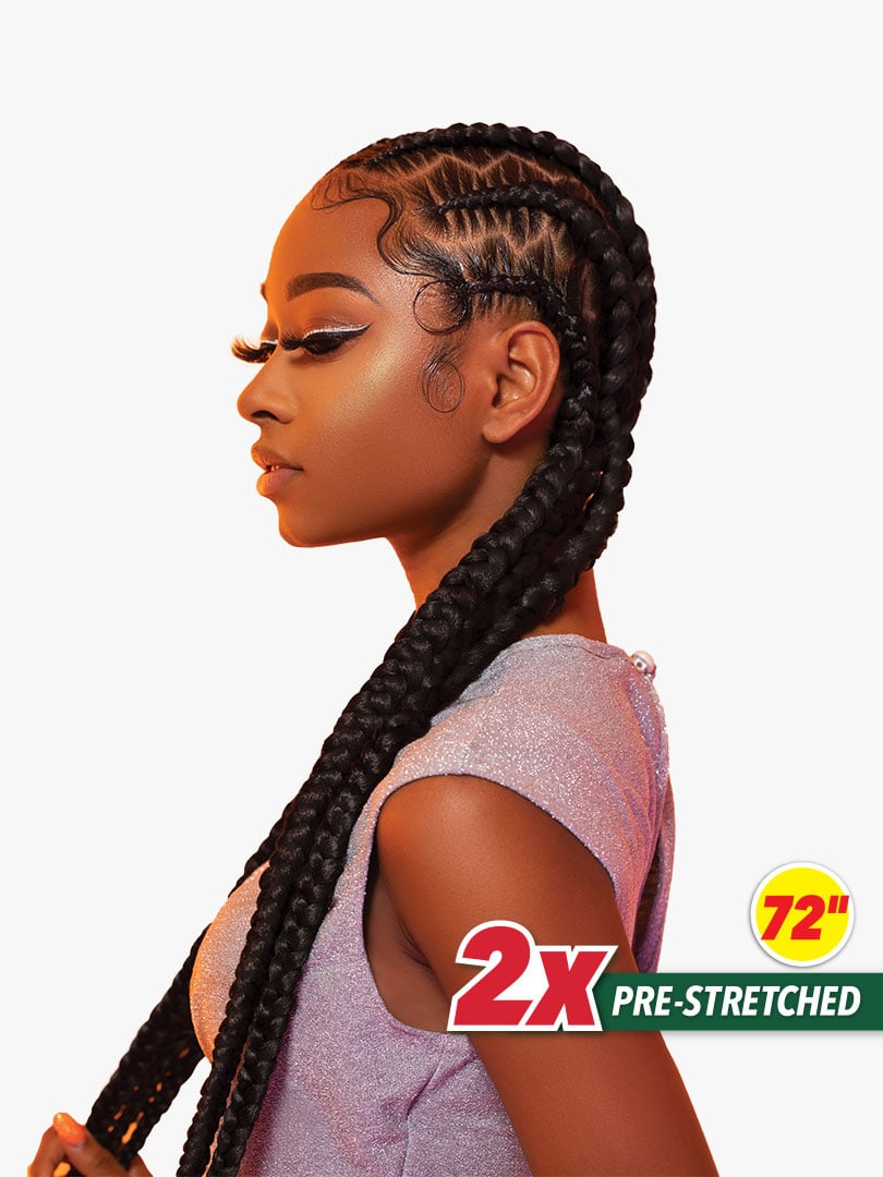 Sensationnel X-Pression 2X Pre-Stretched Braiding Hair 72 inch - official Sensationnel style shot