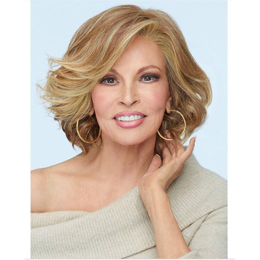 Raquel Welch Flirt Alert Wig, Average Cap, SS4-10 Iced Java