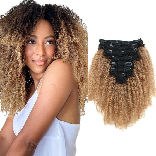 RIO KINKY GOLD CLIP IN HAIR EXTENSIONS - VIP Extensions