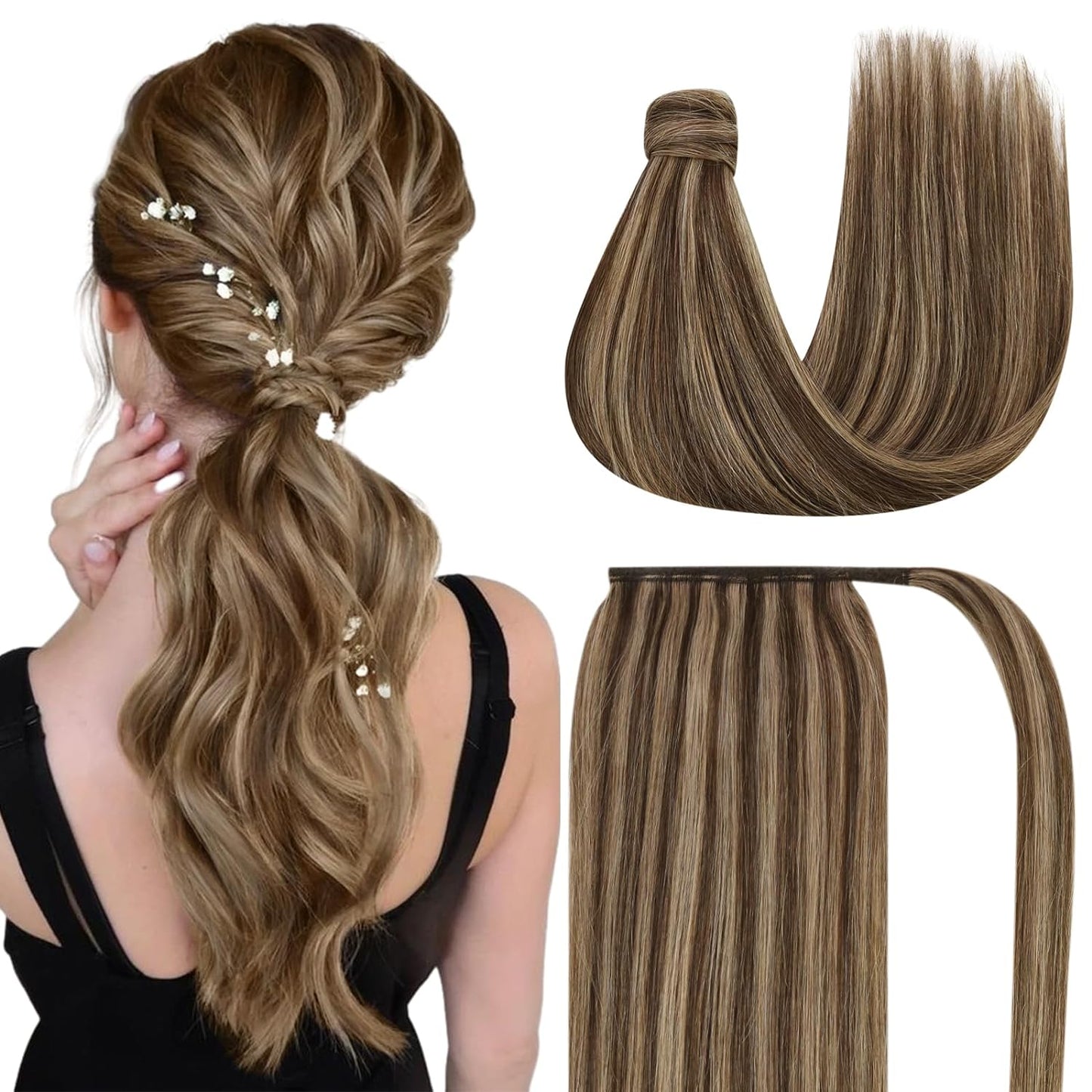 VIP PONYTAIL / Silky 18" 100% Human Hair - VIP Extensions
