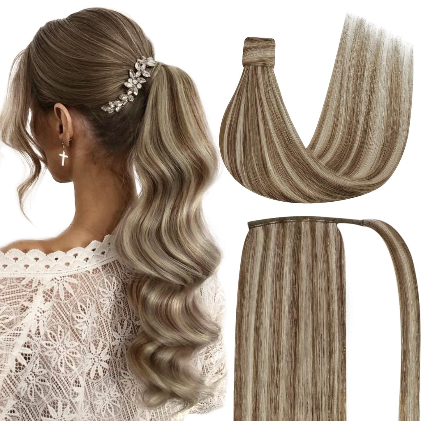 VIP PONYTAIL / Silky 18" 100% Human Hair - VIP Extensions