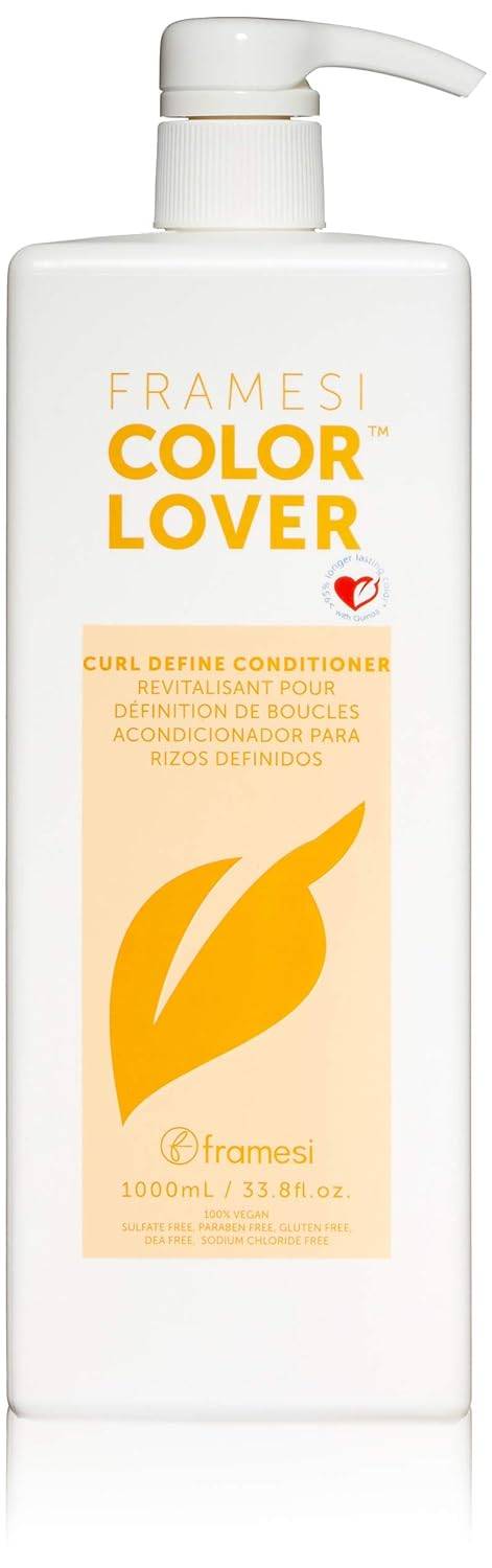 Framesi Color Lover Curl Define Conditioner, Conditioner for Curly Hair with Quinoa, Color Treated Hair - VIP Extensions