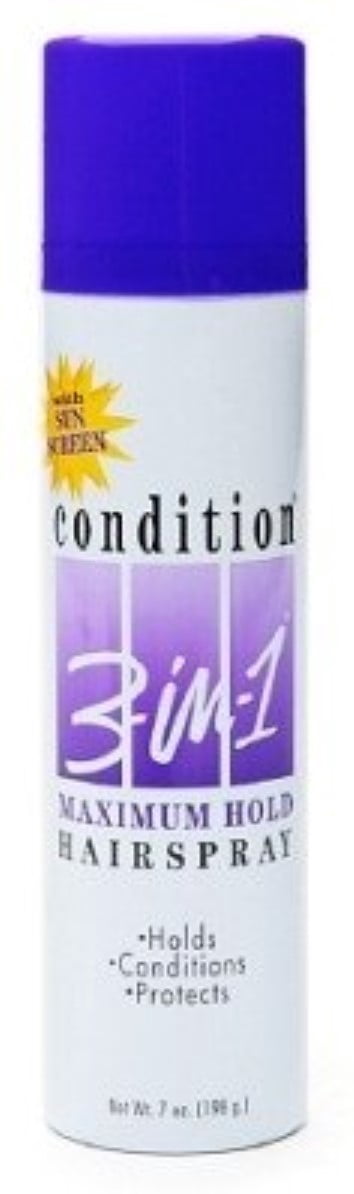 Idelle Labs Condition 3-in-1 Maximum Hold Hairspray, 7 oz