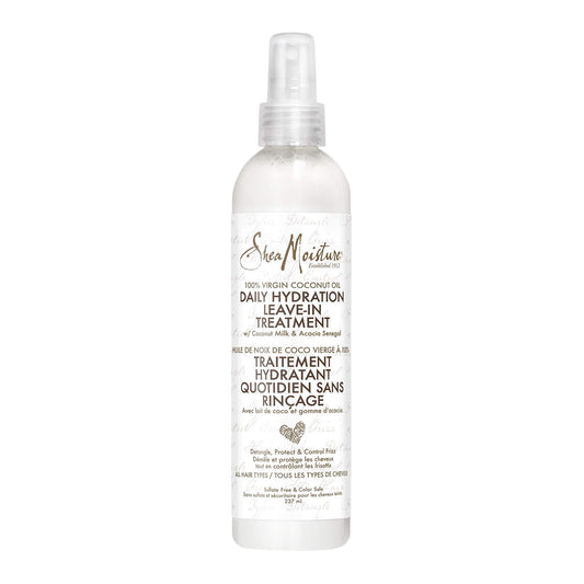 SheaMoisture 100% Virgin Coconut Oil Daily Hydration Leave-In Treatment, 8 fl oz