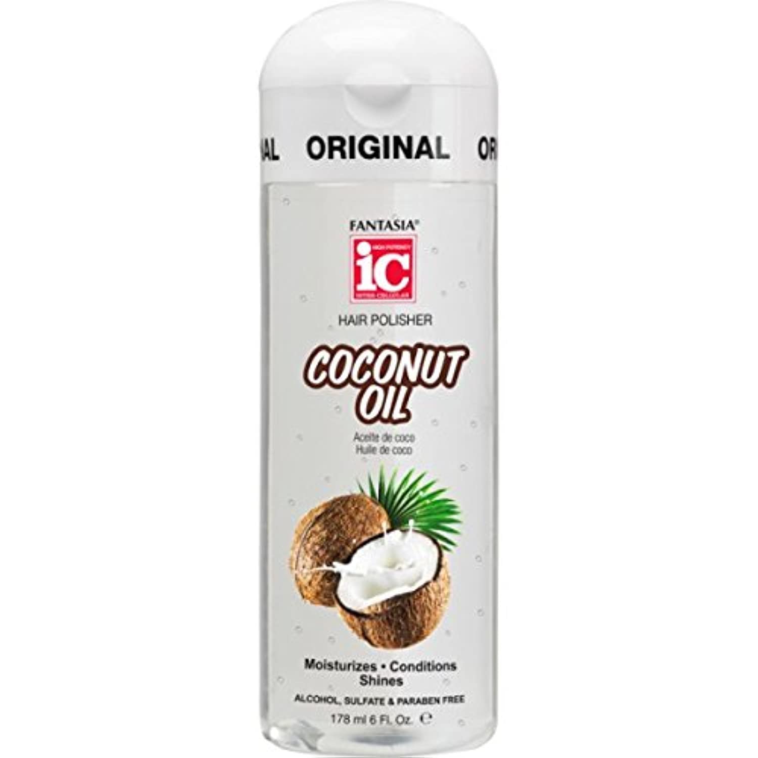 Fantasia Ic Hair Polisher 6oz Coconut Oil combo w/2oz gel - VIP Extensions