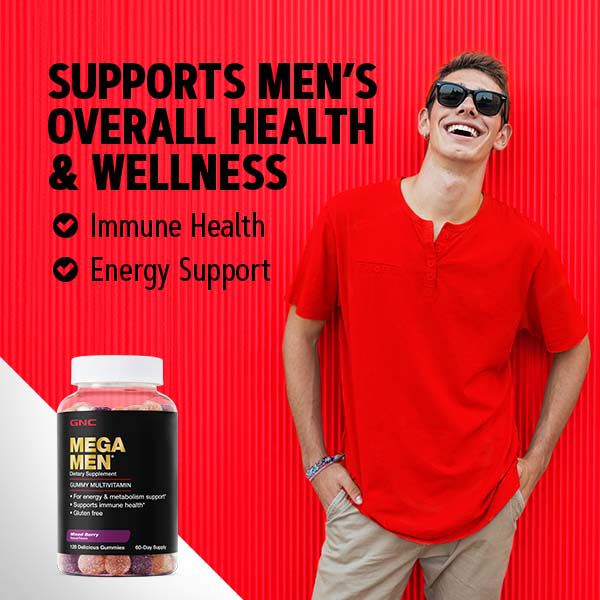 GNC Mega Men Gummy Multivitamin - product