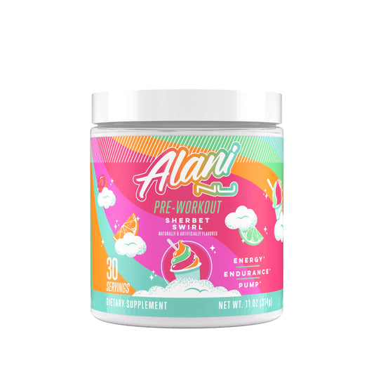 Alani Nu Pre-Workout Powder – Sherbet Swirl, 30 Servings