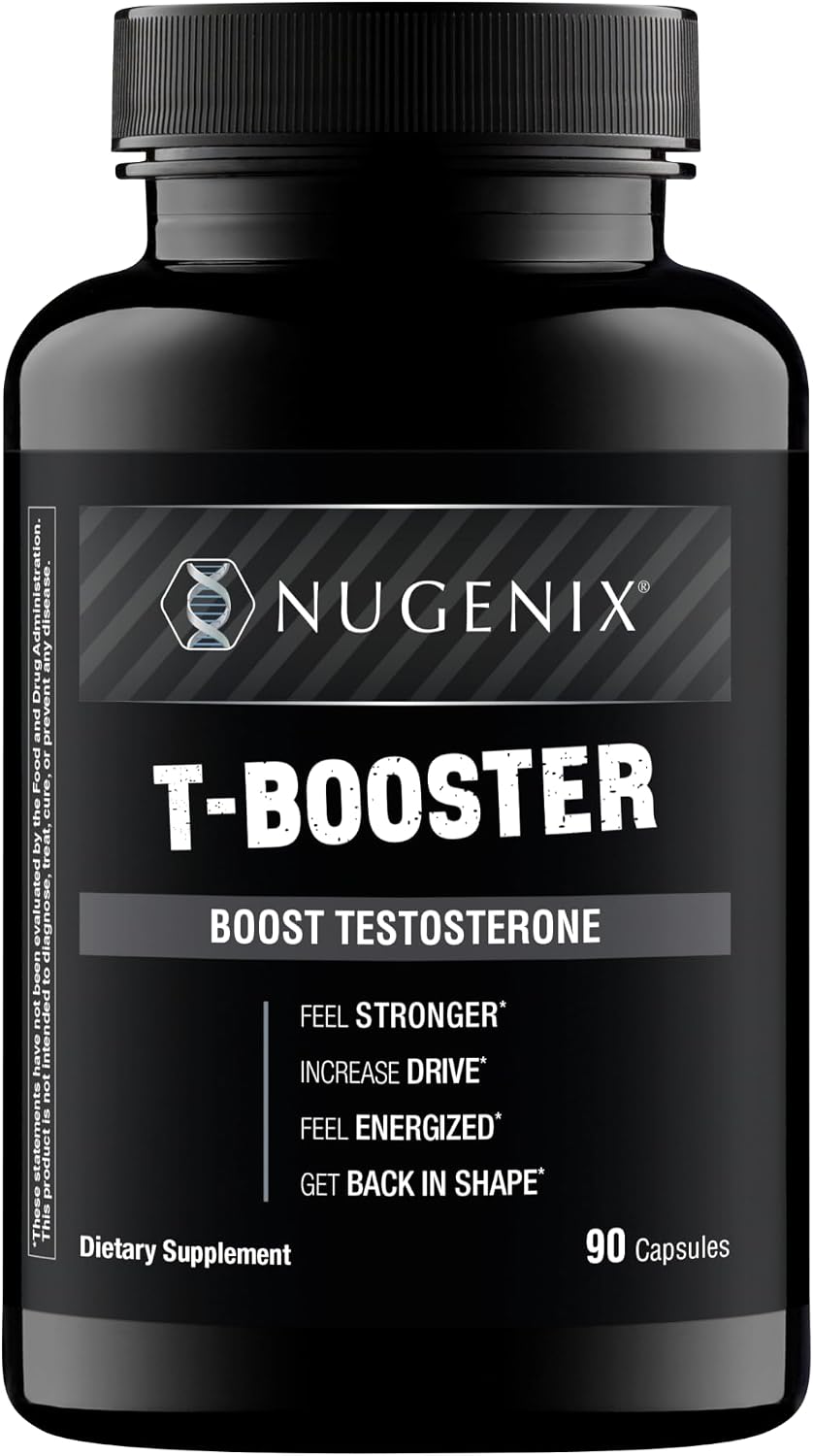 Nugenix T-Booster free testosterone booster for men, 90 capsule bottle