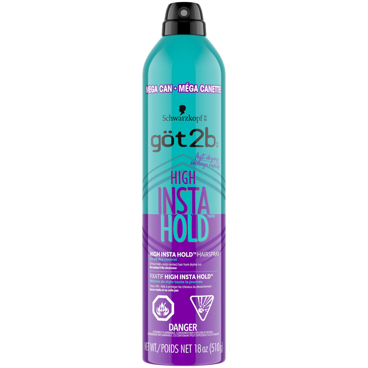 got2b High Insta Hold Hair Spray 9.1 oz can