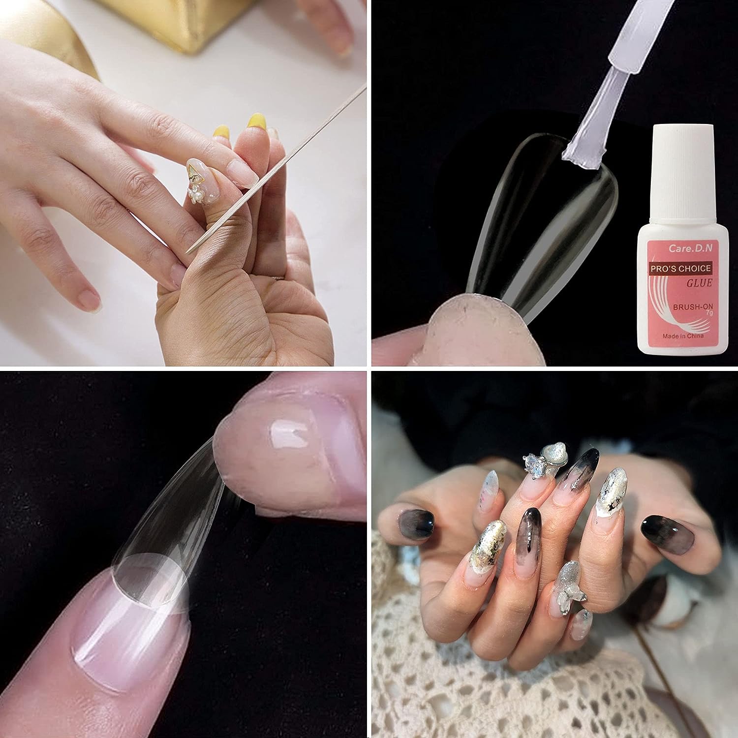 Care.D.N Glue on Nails, Brush on Nail Glue - VIP Extensions