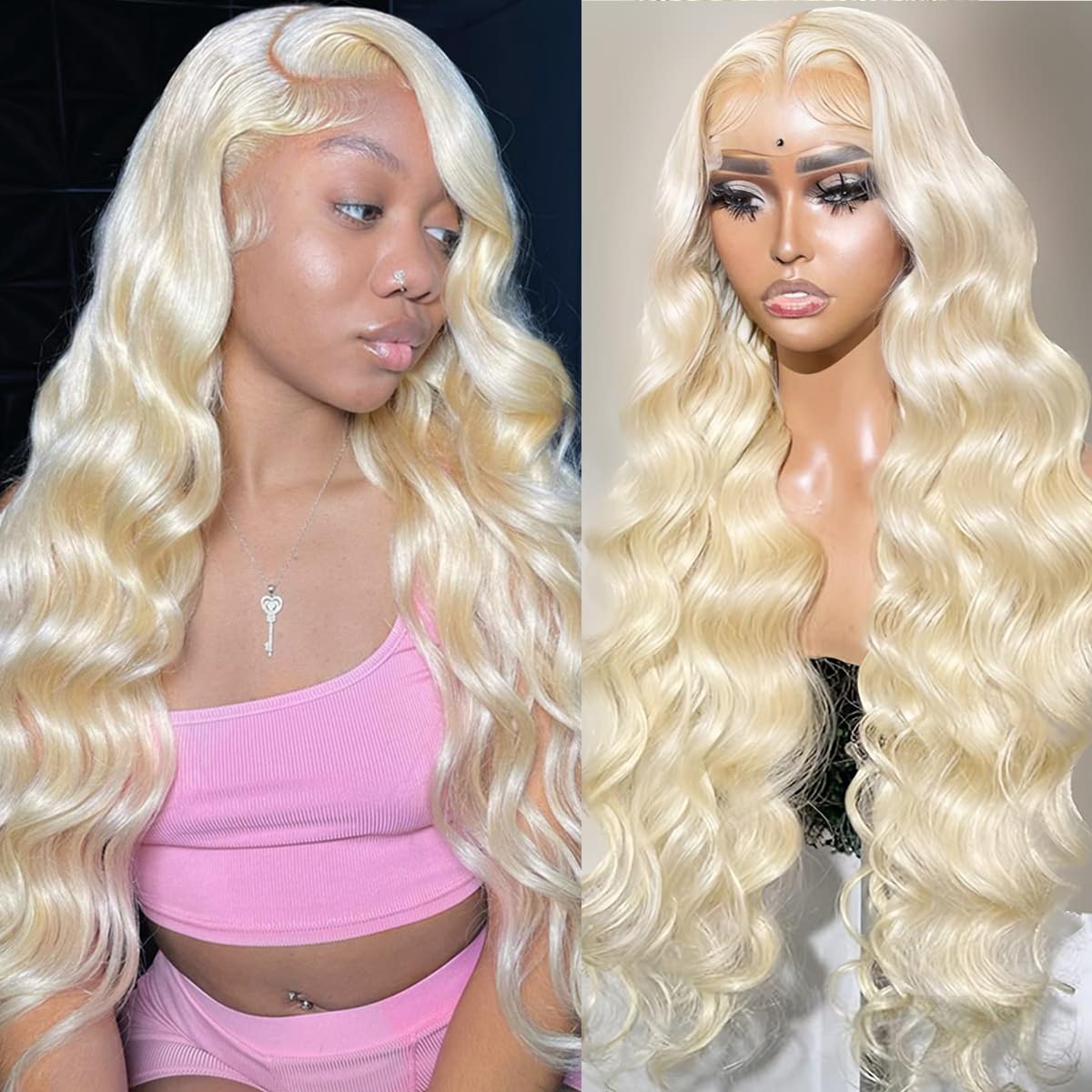 BODY WAVE LACE FRONT WIG HUMAN HAIR -613 - VIP Extensions