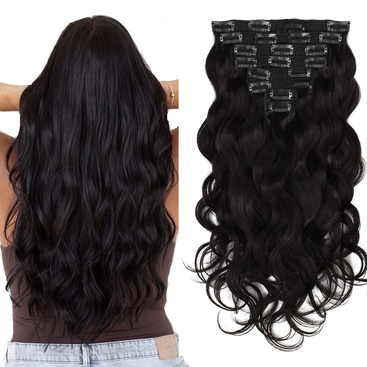 VIP Clip Extensions/ Body Wave  18"  140 grams - ClipeX System - VIP Extensions